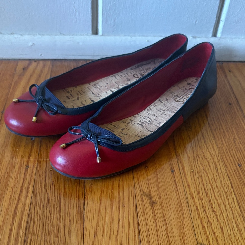 Chaps Red and Navy Women's Flats